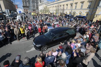 Москва. Во время церемонии прощания с актрисой Элиной Быстрицкой в Малом театре.