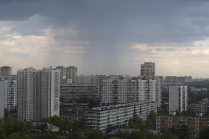 Москва. Панорама города с крыши стадиона ЦСКА - `Арена ЦСКА`.