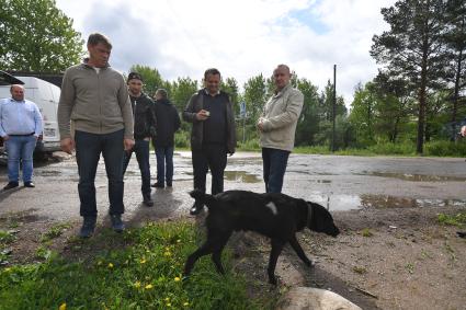 Великий Новгород.  Губернатор Новгородской области Андрей Никитин.