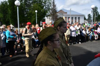 Новгородская область,Тесово-Нетыльское.  Открытие сквера Павших героев.