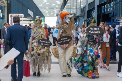 Санкт-Петербург.  Во время  XXIII Петербургского международного экономического форума.