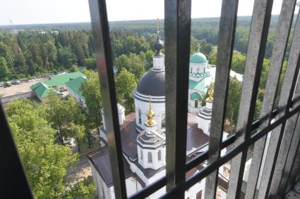 Московская область.  На колокольне  Николо-Берлюковского  мужского монастыря.