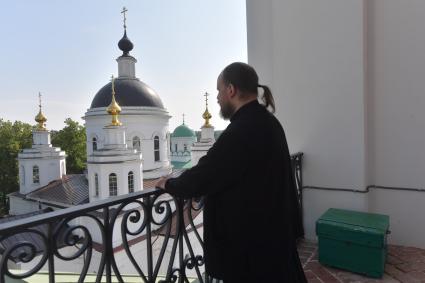 Московская область. На колокольне Николо-Берлюковского мужского монастыря.
