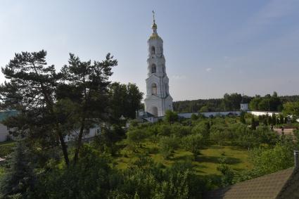 Московская область. Вид на колокольню  Николо-Берлюковского  мужского монастыря.