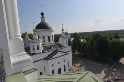 Московская область.  На колокольне  Николо-Берлюковского  мужского монастыря.