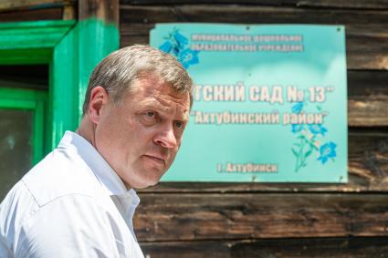 Ахтубинск. Врио губернатора Астраханской области Игорь Бабушкин во время посещения городского детского сада.
