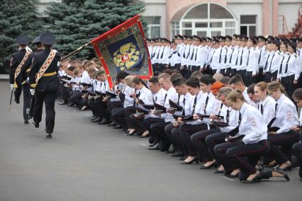 Ставрополь. На торжественной церемонии выпуска лейтенантов полиции в ставропольском филиале Краснодарского университета МВД России.