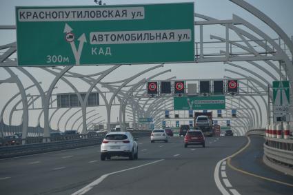 Санкт-Петербург.  Участок Западного скоростного диаметра.