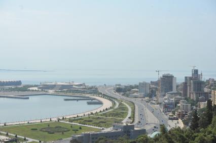 Азербайджан. Баку.   Вид на город.