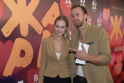 Москва. Актер Данила Якушев на премьере фильма `Жара`.