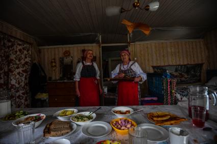 Республика Карелия, деревня Корза.  В гостевом доме.