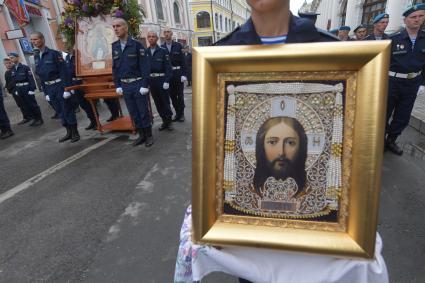 Москва. Молебен в честь празднования Дня Воздушно-десантных войск.