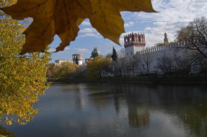 Москва.    Вид на Новодевичий монастырь.