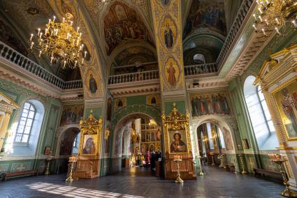 Казань. Интерьер Благовещенского собора Казанского Кремля.