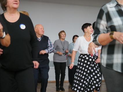 Москва. Люди пенсионного возраста во время проведения фестиваля `Young Old: новые старшие`.