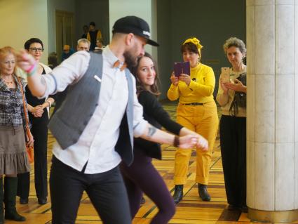 Москва. Люди пенсионного возраста во время проведения фестиваля `Young Old: новые старшие`.