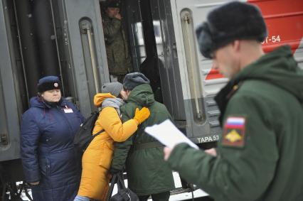 Екатеринбург. Отправка призывников в армию.