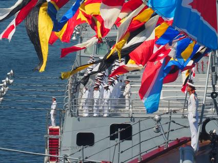 Севастополь. Военно-морской парад в Севастополе.