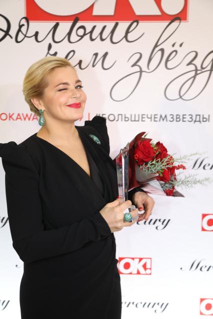 Диск374. Отель FOUR SEASONS HOTEL MOSCOW. Премия OK! Awards БОЛЬШЕ ЧЕМ ЗВЕЗДЫ. 2019. На снимке: актриса Ирина Пегова