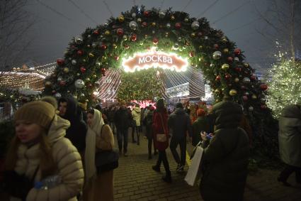 Москва.  Фестиваль `Путешествие в Рождество`.