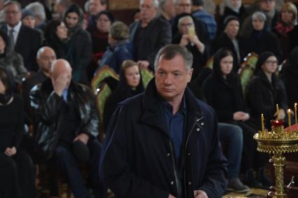 Москва. Заместитель мэра в правительстве Москвы Марат Хуснулин на церемонии прощания с бывшим мэрм Москвы Юрием Лужковым в храме Христа Спасителя.