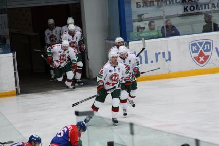 Диск373. Балашиха. Финал Кубка Гагарина 2010. Континентальная хоккейная лига 2010. Играют казанский АК БАРС и чемпион Западной конференции ХК МВД. На снимке: игроки команды АК БАРС