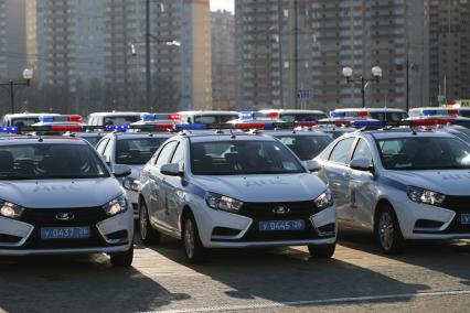 Ставрополь.  Автопарк главного управления МВД России по Ставрополью пополнили 222 новых служебных автомобилей.