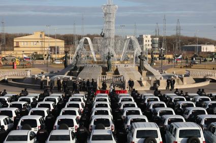 Ставрополь.  Автопарк главного управления МВД России по Ставрополью пополнили 222 новых служебных автомобилей.