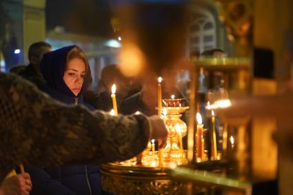 Самара. Во время Рождественского богослужения в Софийском соборе.