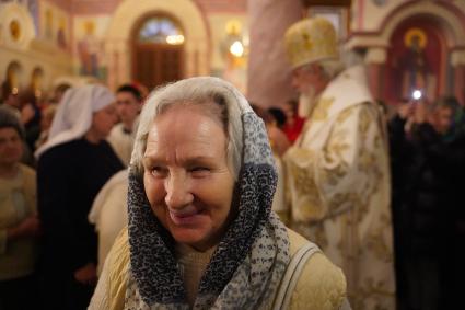 Самара. Во время Рождественского богослужения в Софийском соборе.