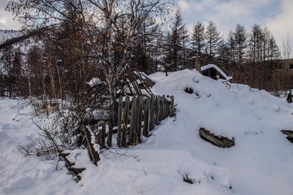 Магаданская область. Заброшенный поселок Мелькоба.