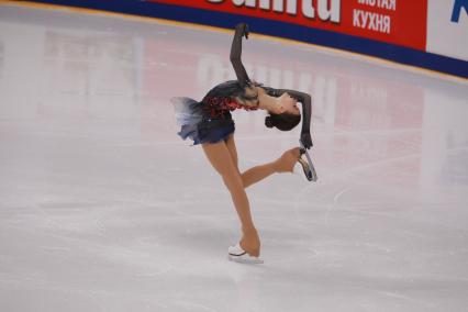Красноярск. Фигуристка Анна Щербакова выступает в женском одиночном катании на ЧР по фигурному катанию.