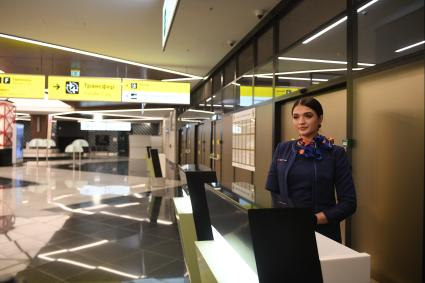 Московская область. В здании нового терминала С в международном аэропорту Шереметьево.