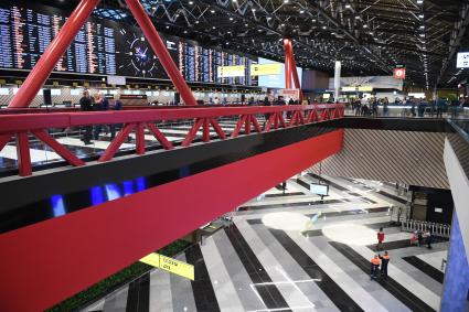 Московская область. В здании нового терминала С в международном аэропорту Шереметьево.