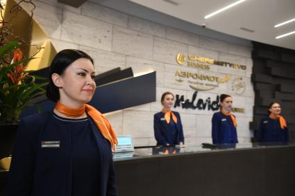 Московская область. Бизнес-зал `Малевич`в здании нового терминала С международного аэропорта  Шереметьево.
