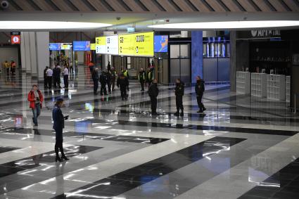 Московская область. В здании нового терминала С международного аэропорта Шереметьево.