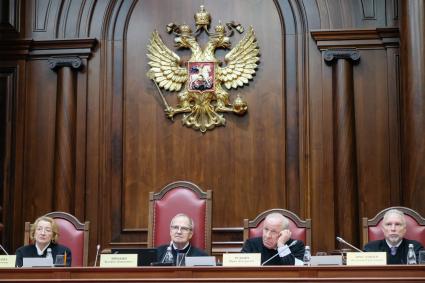 Санкт-Петербург. Заседание Конституционного Суда Российской Федерации.