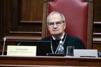 Санкт-Петербург. Председатель Конституционного Суда Российской Федерации Валерий Зорькин.