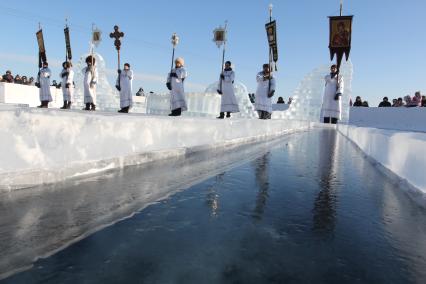 Иркутск. Освящение воды в праздник Крещения Господня.