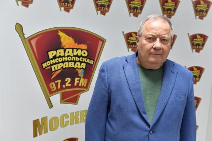 Москва. Бывший генеральный прокурор России, профессор РГСУ Юрий Скуратов на радиостанции `Комсомольская правда`.