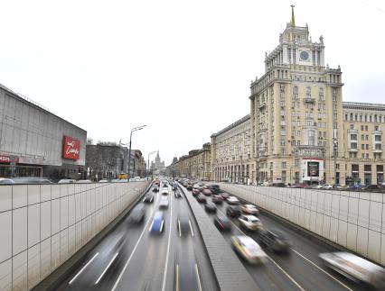 Москва. Вид на Садовое кольцо и Маяковский тоннель.