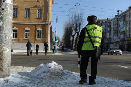 Екатеринбург. Группа добровольных народных дружинников во время охраны обшественного порядка в городе