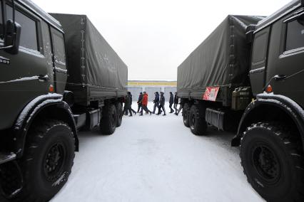 Екатеринбург. Студенты Технического университета УГМК в 29-й отдельной бригаде РХБЗ, во время двухдневных военных сборов