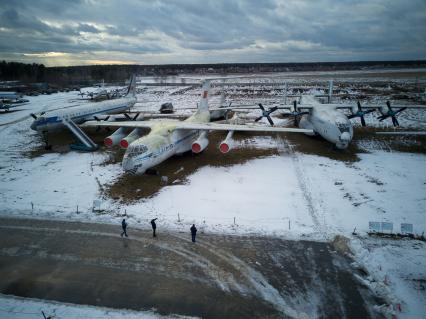 Московская область, Монино.   Экспозиция самолетов в Центральном музее Военно-воздушных сил в Монине.