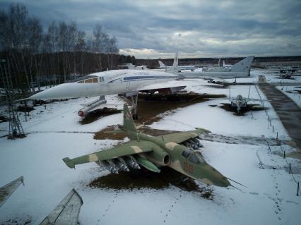 Московская область, Монино.  Самолет Ту-144С в экспозиции  самолетов в Центральном музее Военно-воздушных сил в Монине.