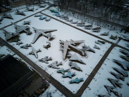 Московская область, Монино. Экспозиция самолетов в Центральном музее Военно-воздушных сил в Монине.