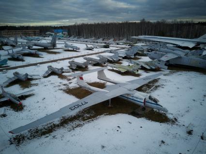 Московская область, Монино.   Эксперементальный высотный самолет М-17 ` Стратосфера` в  экспозиции самолетов в Центральном музее Военно-воздушных сил в Монине.