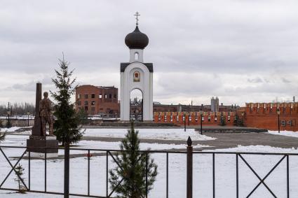 Ржев. Часовня на военном мемориальном кладбище.