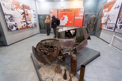 Ржев. Экспонаты в музее Великой Отечественной войны.