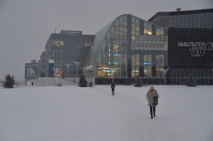 Москва, Сколково. Вид на бизнес центр  Амальтея.